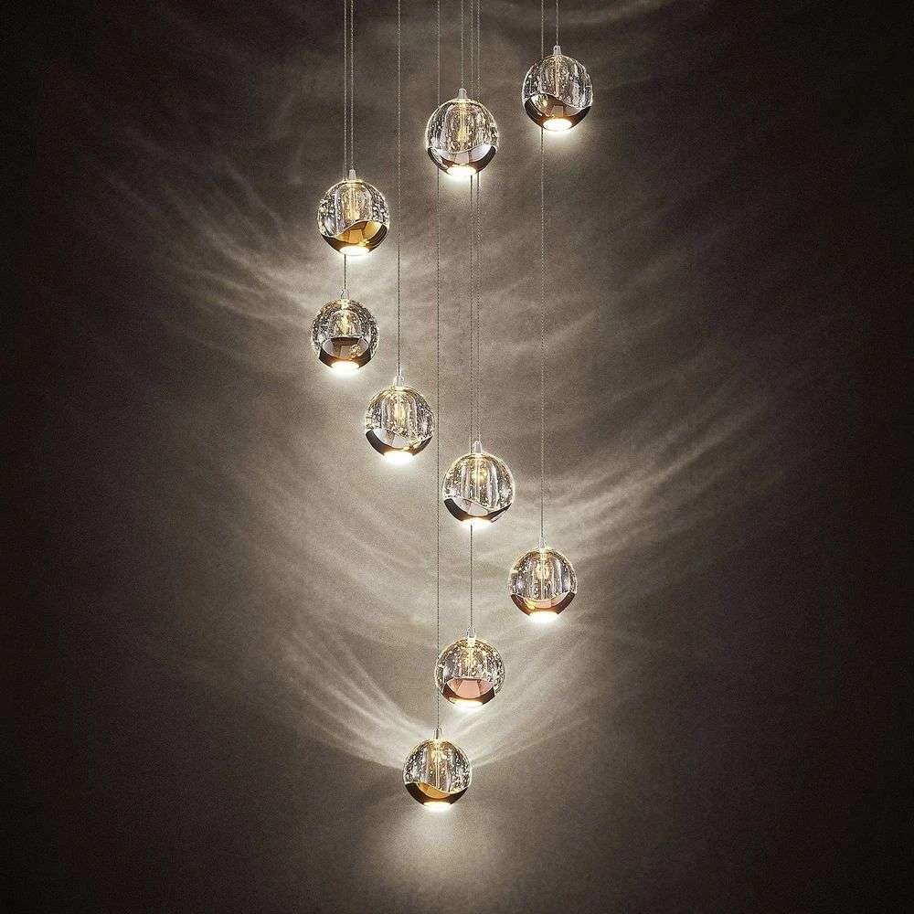 Meriton 9 Cluster Lámpara Colgante - Lucande 3 Meriton 9 Cluster Lámpara Colgante - Lucande - Imagen 3