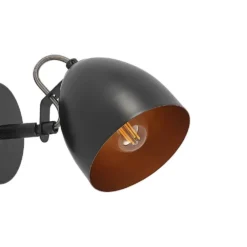 Fintja Aplique De Pared Hardwired Black/Gold - Lindby -Ofertas Flos Tienda 42519117448116