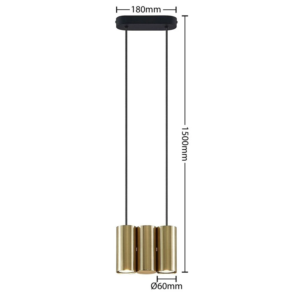Cesur 3 Lámpara Colgante Brass - Lucande 4 Cesur 3 Lámpara Colgante Brass - Lucande - Imagen 4