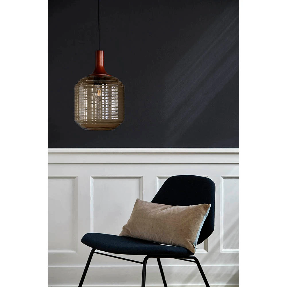 Honey Lámpara Colgante Ø26 Ahumado - Frandsen 2 Honey Lámpara Colgante Ø26 Ahumado - Frandsen - Imagen 2