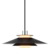 Rivoli Lámpara Colgante Ø40 Black/Chrome - Halo Design
