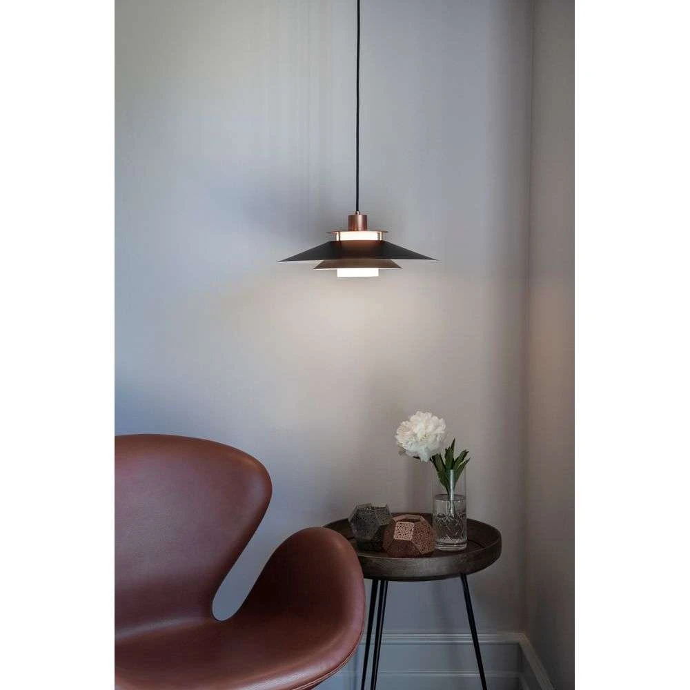 Rivoli Lámpara Colgante Ø40 Black/Chrome - Halo Design 2 Rivoli Lámpara Colgante Ø40 Black/Chrome - Halo Design - Imagen 2