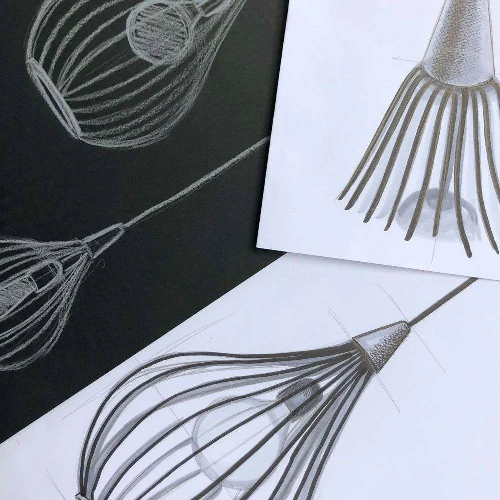 Drops Lámpara Colgante Ø23 Black/Dark Wood- Halo Design 4 Drops Lámpara Colgante Ø23 Black/Dark Wood- Halo Design - Imagen 4