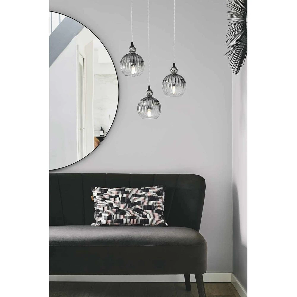 Ball Ball Lámpara Colgante Ø15 Smoke - Halo Design 4 Ball Ball Lámpara Colgante Ø15 Smoke - Halo Design - Imagen 4