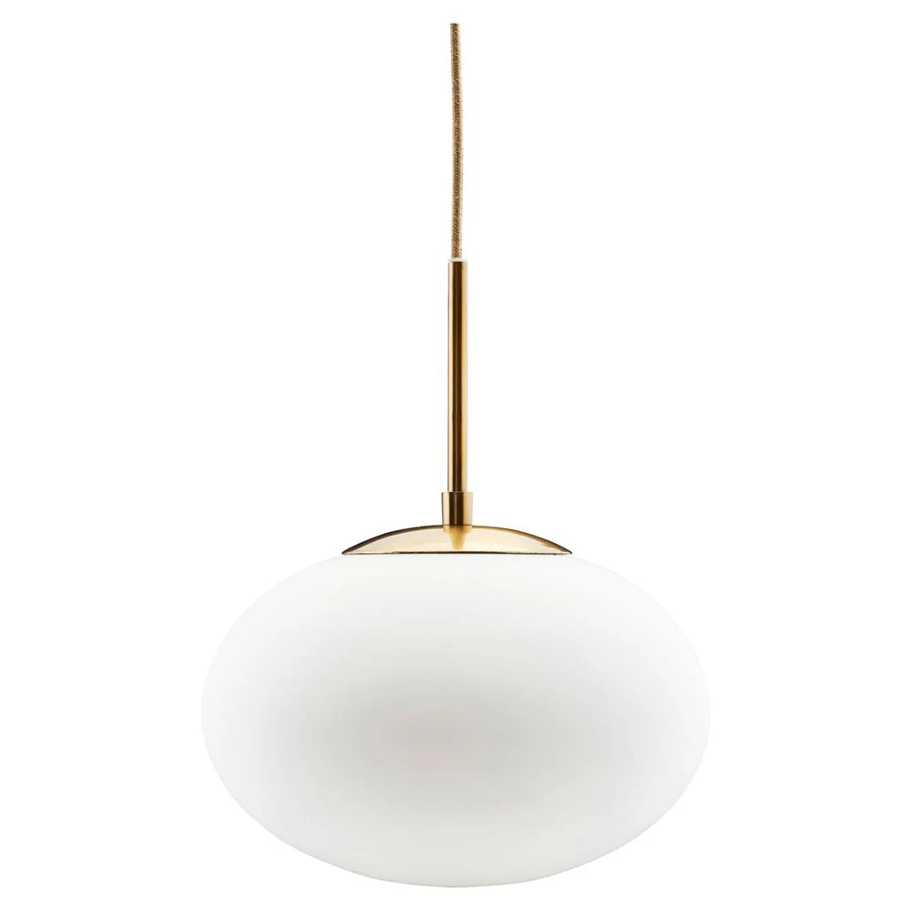 Opal Lámpara Colgante Lámpara Ø30cm Blanco/Latón - House Doctor 1 Opal Lámpara Colgante Lámpara Ø30cm Blanco/Latón - House Doctor