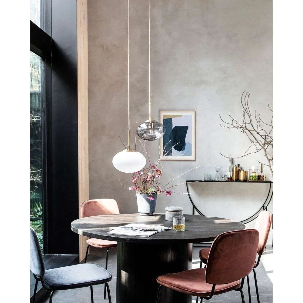 Opal Lámpara Colgante Lámpara Ø30cm Blanco/Latón - House Doctor 4 Opal Lámpara Colgante Lámpara Ø30cm Blanco/Latón - House Doctor - Imagen 4