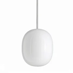 Super-Egg 300 Lámpara Colgante Ópalo/Cable Blanco - Piet Hein