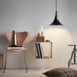 Trion 45 P1 Lámpara Colgante Latón/Negro - Darø -Ofertas Flos Tienda 5709349024306 Trion 45 P1 Pendel MessingSort D2