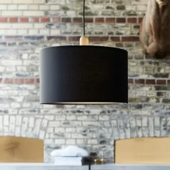 Paso Wood 50 P1 Lámpara Colgante Roble/Negro Con Cable Negro - Darø -Ofertas Flos Tienda 5709349025075 pasowood50p1 4