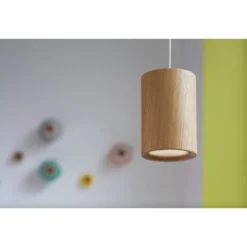 Solid Lámpara Colgante Cilíndrica Roble Natural - Terence Woodgate 5 Solid Lámpara Colgante Cilíndrica Roble Natural - Terence Woodgate -Ofertas Flos Tienda 5712802216880 Solid Pendant Oak 3