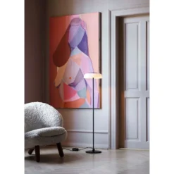 Blossi Lámpara De Pie Negro/Ópalo Ø29 - Nuura -Ofertas Flos Tienda 5713839001180 blossi gulvlampe blackopal oe29 nuura3