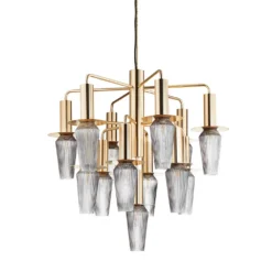 Harakiri Mini Chandelier Oro/Ahumado - Design By Us