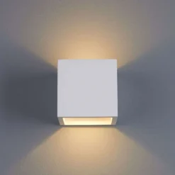 Marita LED Aplique De Pared Cast White - Lindby -Ofertas Flos Tienda 62911057053013