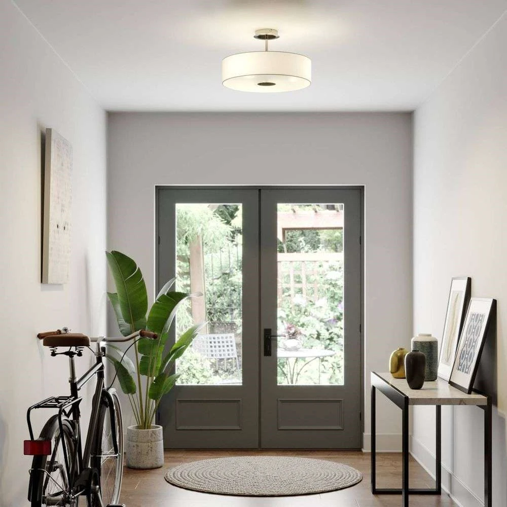 Josia Lámpara De Techo White/Nickel/Chrome - Lindby 2 Josia Lámpara De Techo White/Nickel/Chrome - Lindby - Imagen 2