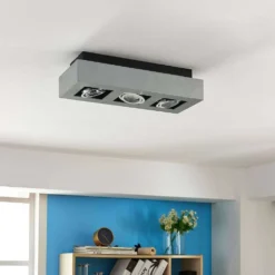 Vince 3 Lámpara De Techo Silvergrey - Arcchio 8 Vince 3 Lámpara De Techo Silvergrey - Arcchio -Ofertas Flos Tienda 62911065568343