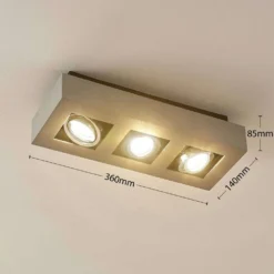 Vince 3 Lámpara De Techo Silvergrey - Arcchio 9 Vince 3 Lámpara De Techo Silvergrey - Arcchio -Ofertas Flos Tienda 62911065568344