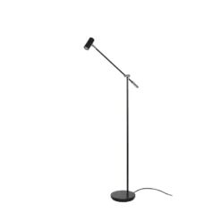 Cato Lámpara De Pie Negro Mate H1000 Regulable - Belid