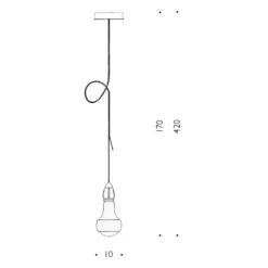 Johnny B. Good Lámpara Colgante - Ingo Maurer 7 Johnny B. Good Lámpara Colgante - Ingo Maurer -Ofertas Flos Tienda 8200900082130johnny20b.20good20version2012017020cm20 20ingo20maurer 4