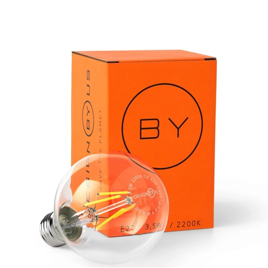 Bombilla LED 3,5W (245lm) Globe Ø80 Regulable E27 - Design By Us 2 Bombilla LED 3,5W (245lm) Globe Ø80 Regulable E27 - Design By Us - Imagen 2