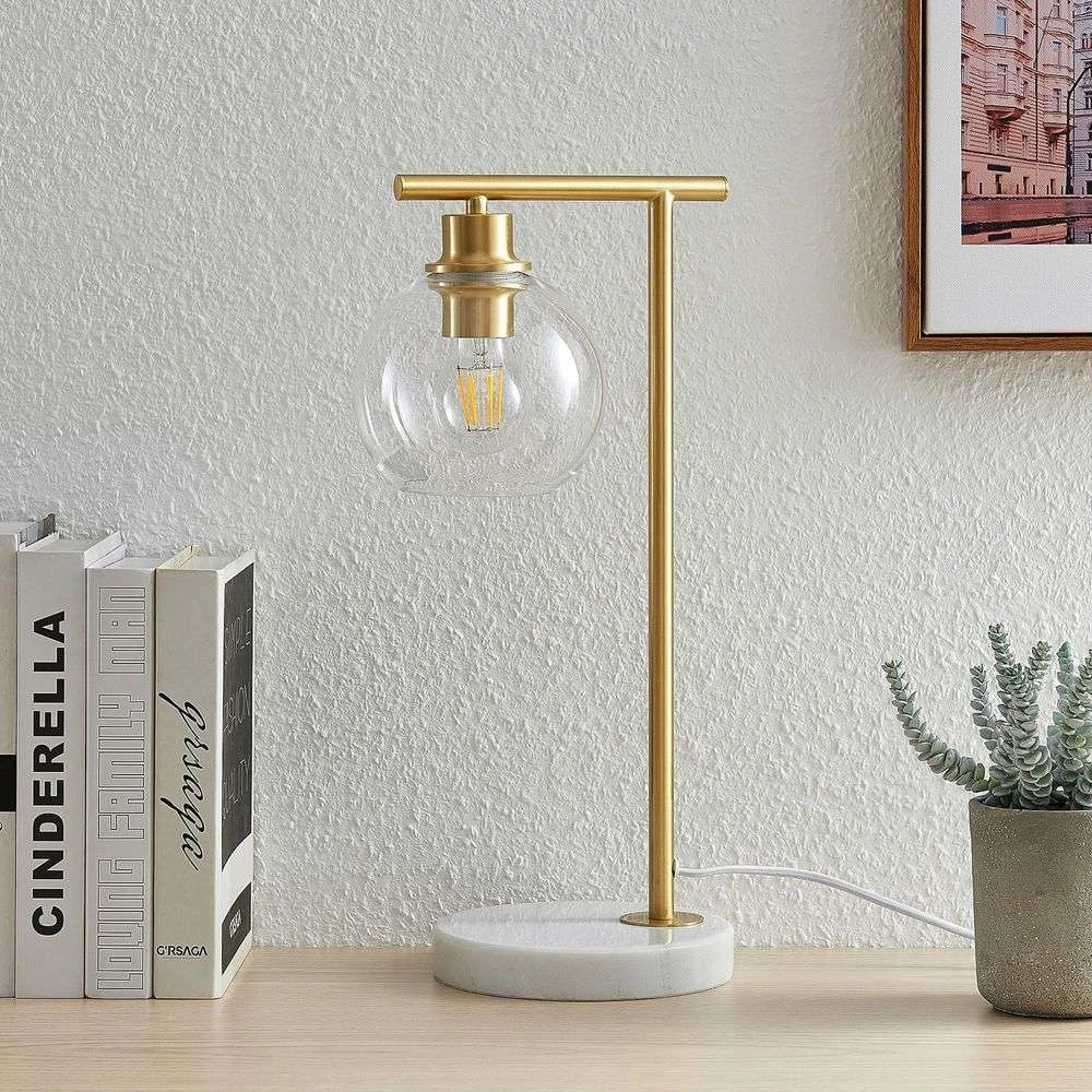 Kimya Lámpara De Sobremesa Roble Aceitado/Mármol - Lindby 2 Kimya Lámpara De Sobremesa Roble Aceitado/Mármol - Lindby - Imagen 2