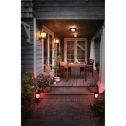Econic 3 Aplique Exterior Square White/Color Amb. - Philips Hue 10 Econic 3 Aplique Exterior Square White/Color Amb. - Philips Hue -Ofertas Flos Tienda 8718696170564 econic 3 udendoers vaeglampe square philips hue5