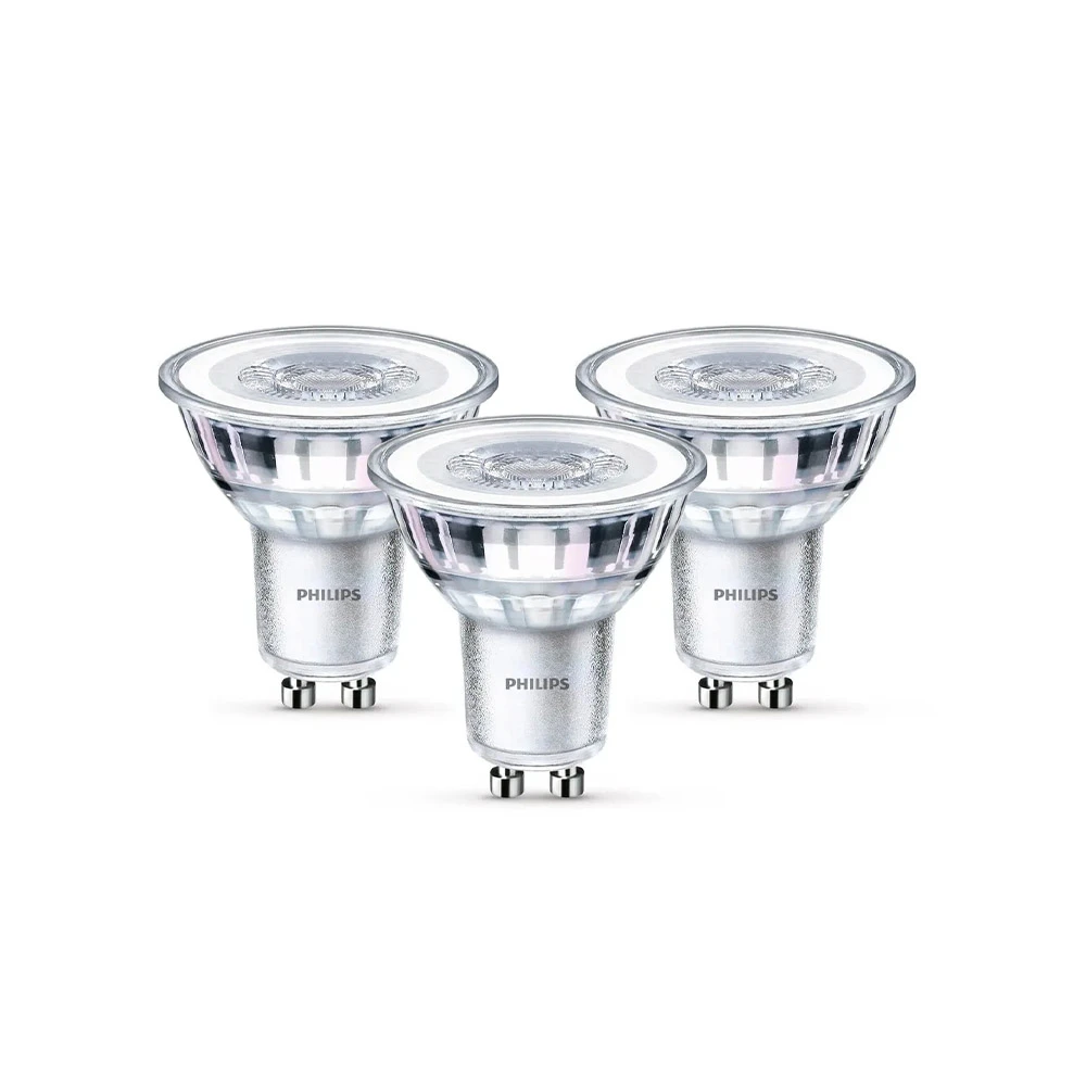 3-pack Bombilla LED 4,6W GU10 - Philips 1 3-pack Bombilla LED 4,6W GU10 - Philips