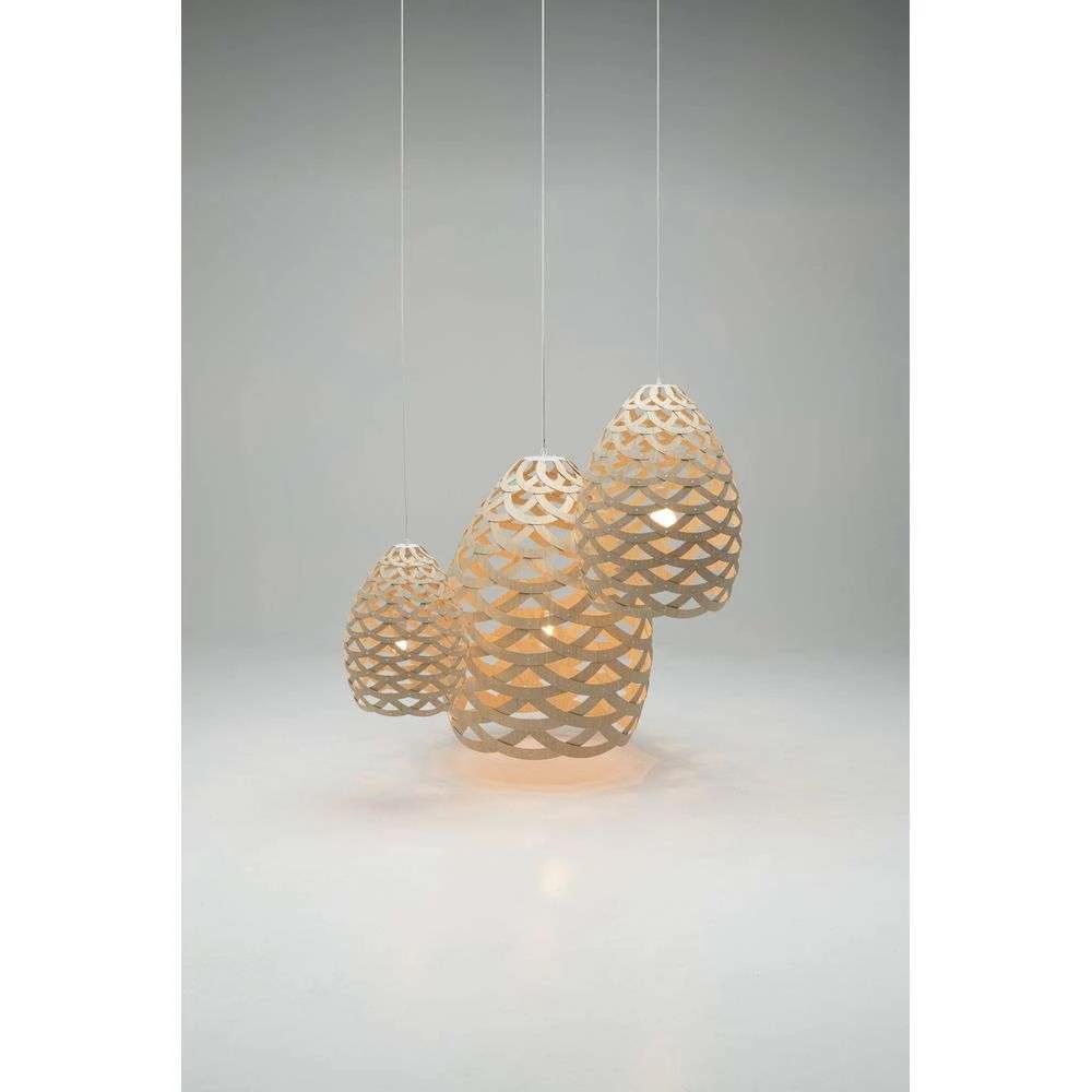 TUI Lámpara Colgante Ø50 Rosa - David Trubridge 2 TUI Lámpara Colgante Ø50 Rosa - David Trubridge - Imagen 2