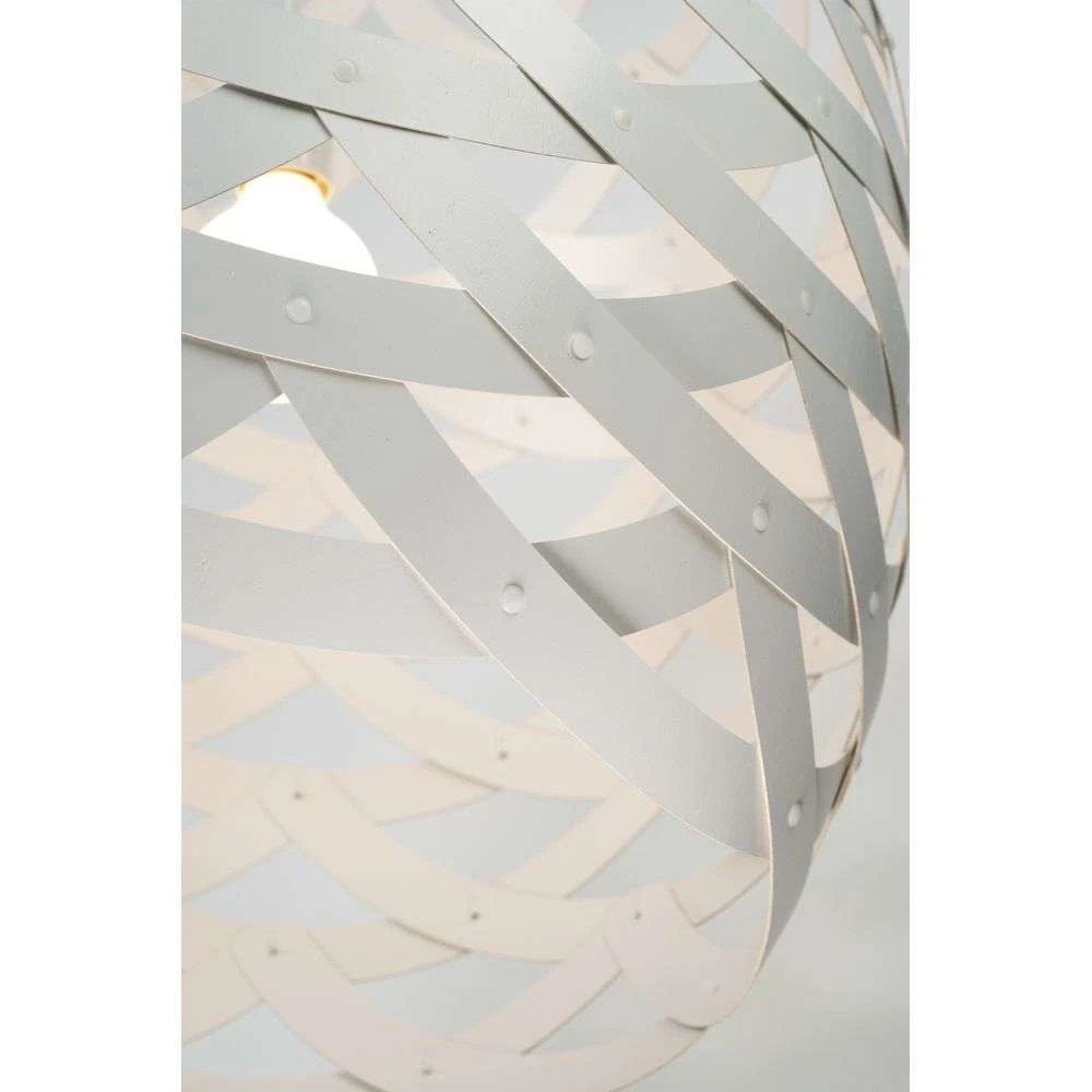 TUI Lámpara Colgante Ø95 Hvid 2 Por Dentro Y Fuera - David Trubridge 4 TUI Lámpara Colgante Ø95 Hvid 2 Por Dentro Y Fuera - David Trubridge - Imagen 4